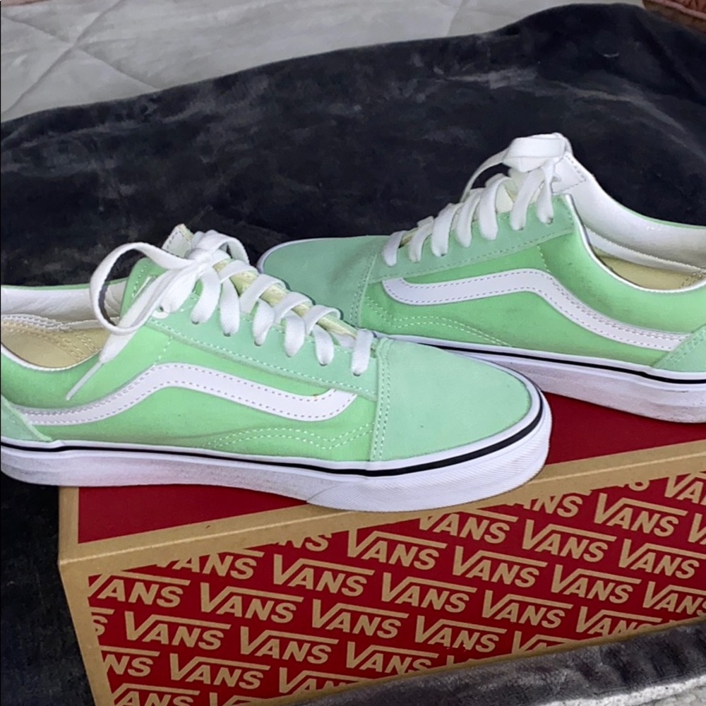 Mint green Vans